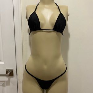 All black Bikini / exotic dance / stripper outfit
